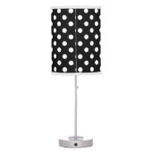 Black and White Polka Dot Table Lamp (Back)
