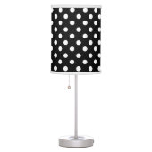 Black and White Polka Dot Table Lamp (Right)