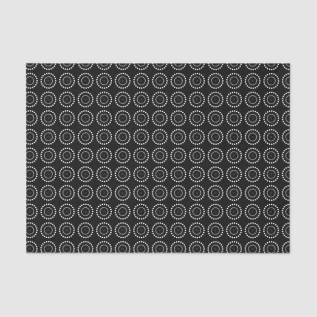 Black and White Polka Dot Tissue Paper (Front)