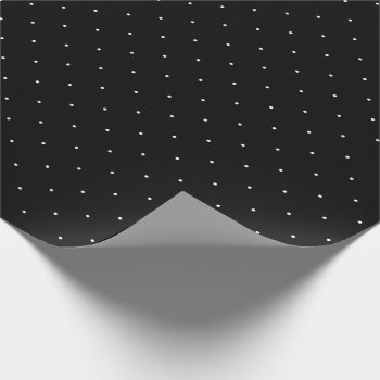 Black And White Polka Dot Wrapping Paper by Letsrendevoo at Zazzle