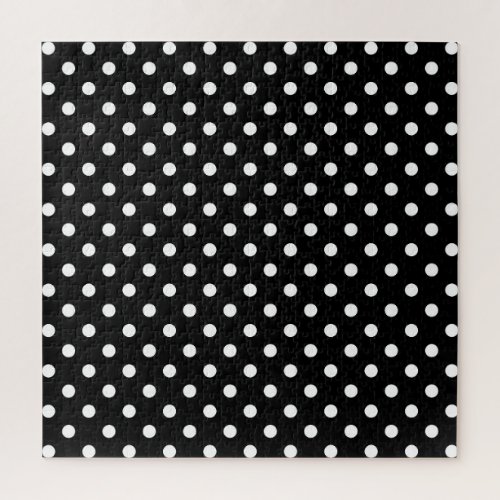Black and white polka dots 3 jigsaw puzzle