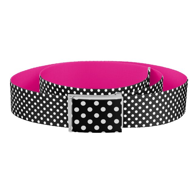 Black and White Polka Dots Belt (Coil)