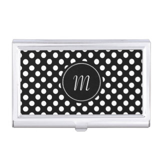 Black and White Polka Dots Business Card Case