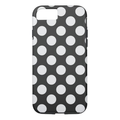 Black and White Polka Dots iPhone 87 Case