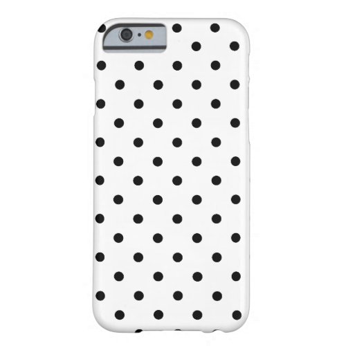 Black and White Polka Dots Barely There iPhone 6 Case