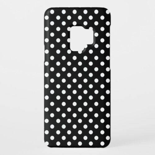 Black and white polka dots Case_Mate samsung galaxy s9 case