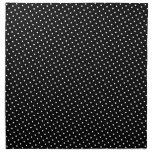 Black and White Polka Dots Cloth Napkin
