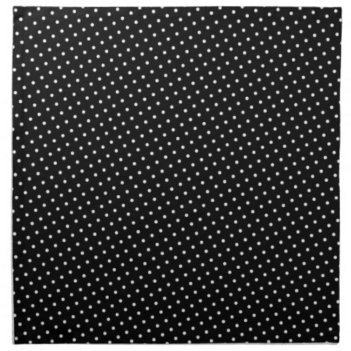 Black and White Polka Dots Cloth Napkin