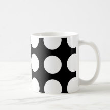 Black and white polka dots