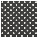 Black and White Polka Dots Fabric
