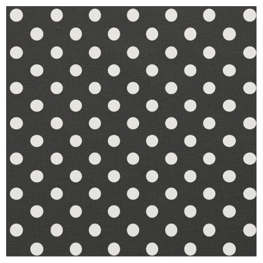 Black and White Polka Dots Fabric