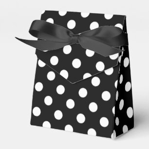 Black and White Polka Dots Favor Boxes