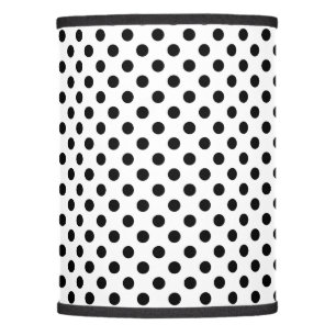 Black and White Polka Dots Lamp Shade