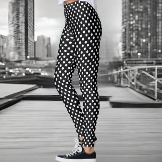 Black and white polka dots 