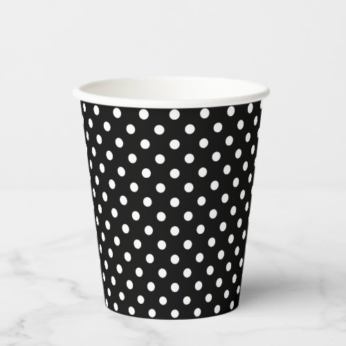 Black and white Polka Dots Paper Cups