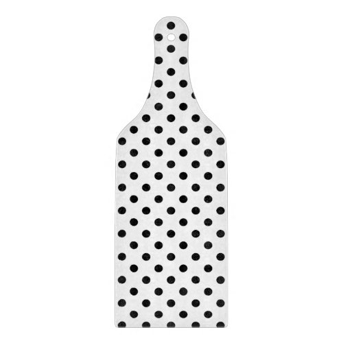 Black and White Polka Dots Pattern Cutting Board