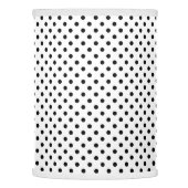 Black and White Polka Dots Pattern Lamp Shade (Left)