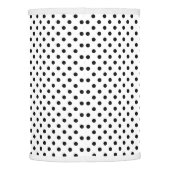 Black and White Polka Dots Pattern Lamp Shade (Back)