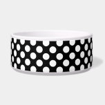 Black and White Polka Dots, Polka Dot Pattern Bowl<br><div class="desc">Cute,  fun and adorable polka dot pattern in black and white color. Modern and trendy gift,  perfect for the polka dots lover in your life.</div>
