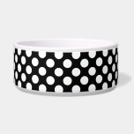 Black and White Polka Dots, Polka Dot Pattern Bowl<br><div class="desc">Cute,  fun and adorable polka dot pattern in black and white color. Modern and trendy gift,  perfect for the polka dots lover in your life.</div>