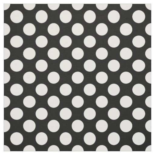Black and White Polka Dots, Polka Dot Pattern Fabric