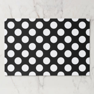 Black and White Polka Dots, Polka Dot Pattern Paper Pad
