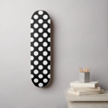 Black and White Polka Dots, Polka Dot Pattern Skateboard<br><div class="desc">Cute,  fun and adorable polka dot pattern in black and white color. Modern and trendy gift,  perfect for the polka dots lover in your life.</div>