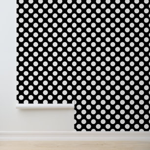 Black and White Polka Dots, Polka Dot Pattern Wallpaper
