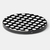 Black and White Polka Dots, Polka Dot Pattern Wireless Charger (Front 2)