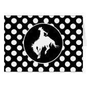 Black and White Polka Dots; Rodeo Cowboy (Front Horizontal)