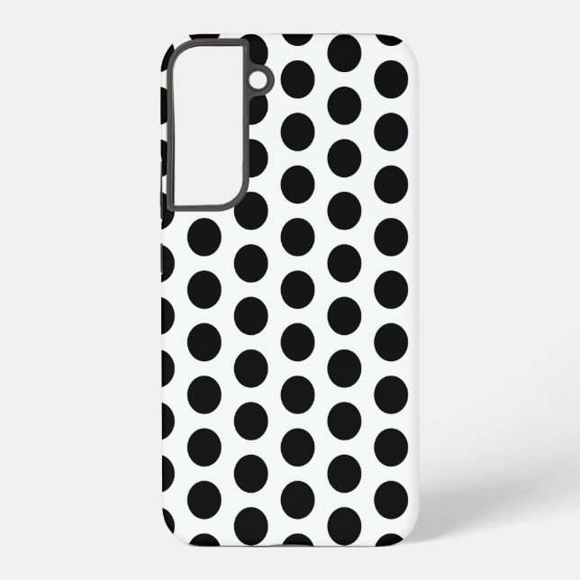 Black and White Polka Dots Samsung Galaxy Case (Back)