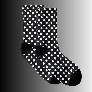 Black and white polka dots 