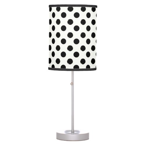 Black And White Polka Dots Table Lamp