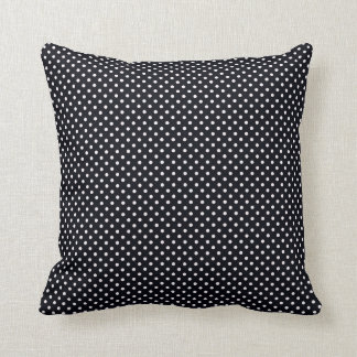 Black and White Polka Dots Throw Pillow