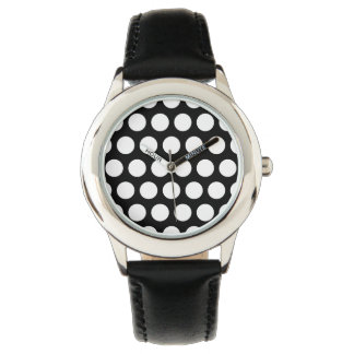 Black and White Polka Dots Watch