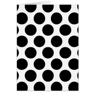 Black and White Polkadot pattern Cards