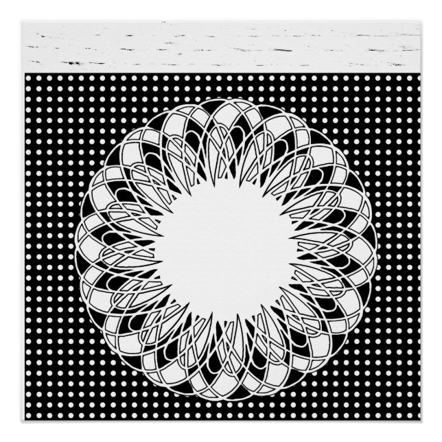 Black and White Poster (Front)