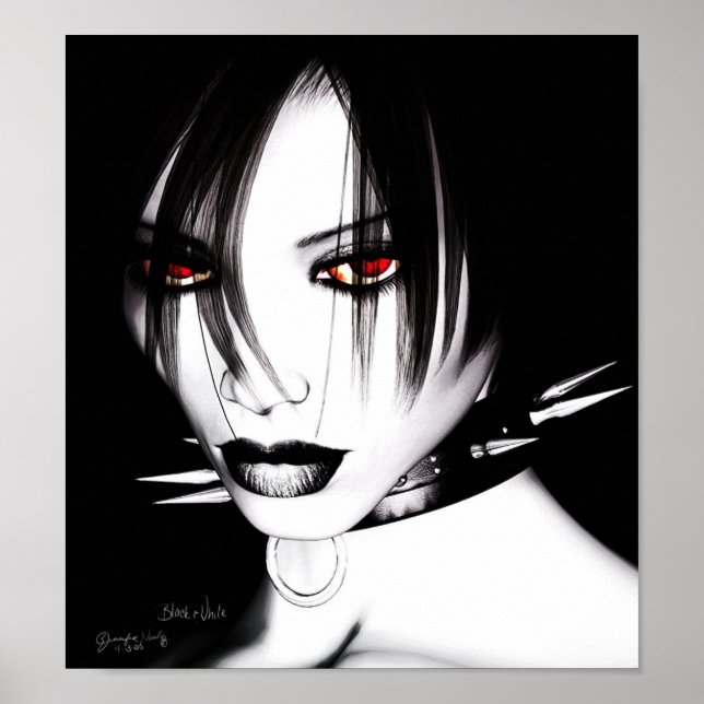 Black and White Poster (Front)