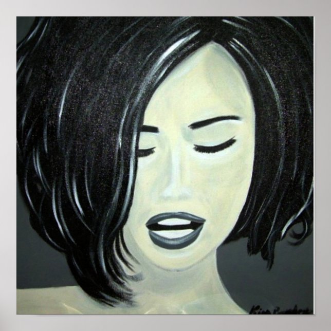 Black and White Poster Smile, Bliss, Truth Kimba (Front)