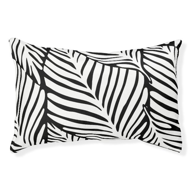 Black and White Printed Pet Bed (Front)