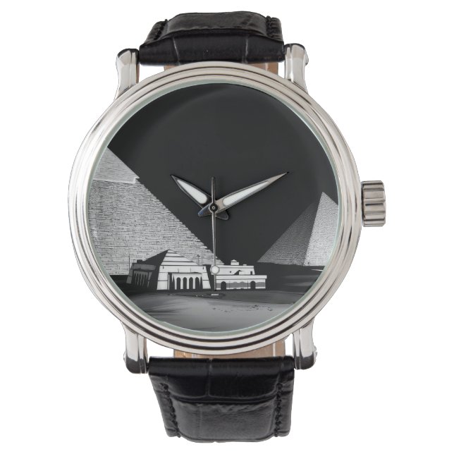 Black and White Pyramids Watch (Front)