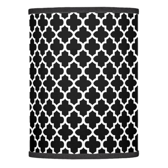 black and white lamp shades