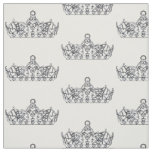 black and white queen of hearts crown tiara fabric