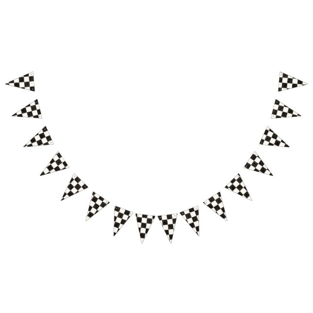 Black and White Racing Checkered Flags (All)