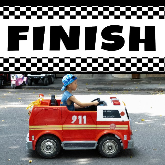 Black and white Racing Finish Line Banner (Creator Uploaded)