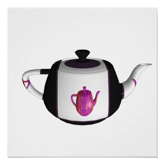 Black And White Rainbow Kitchen  Poster (Front)