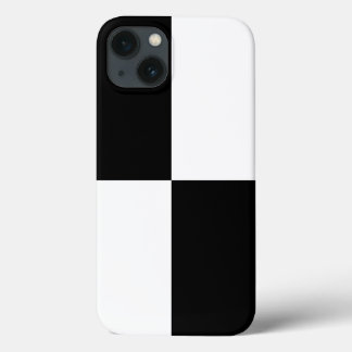 Black and White Rectangles iPhone 13 Case