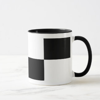 Black and White Rectangles Mug