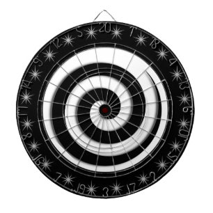Black and White Regulation Dart Board