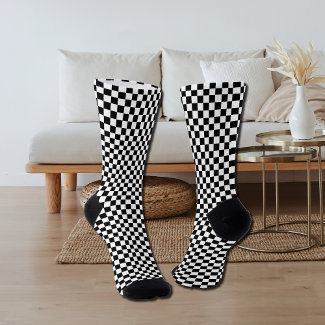 black and white - retro checkerboard  